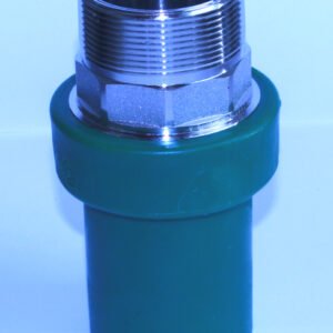 Adaptador de electrofusión 2" a 2" NPT macho NUPI Smartflex (niquelado)