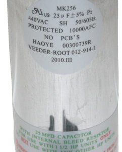 Capacitor 25 MFD para bomba sumergible 1.5 HP Red Jacket
