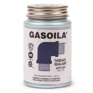 Sellador de roscas Gasoila E-Seal fraguado suave con PTFE (1/4 pt)
